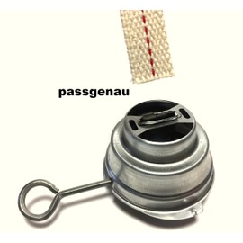 ANKERFEUER Pack of 10 Wicks 12 cm 100% Cotton Red Identification Thread 12.5 mm Wide + Exactly Compatible with Feuerhand Storm Lantern 276 and Other Petroleum Lanterns, Flat Wick Durable + Safe