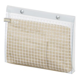 Kokuyo Piiip F-VBF243-4 Pouch, Bag-in-Bag, Pen Case, Large Capacity, A5, Transparent with Inner Case, Idol Support Activities