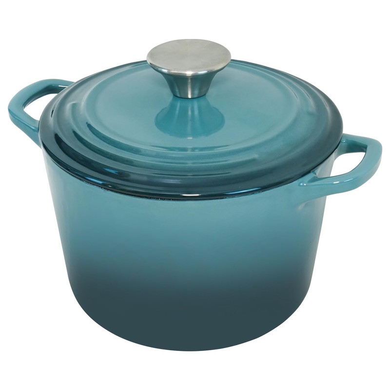 Flavehc Dutch Oven Pot with Lid 1.8 qt Cast Iron