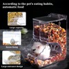 Andiker Automatic Hamster Feeder, 300ML Acrylic Automatic Feeding Hamster Cage