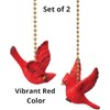 Cardinal Fan Pulls, Set of 2