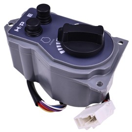 LSSOCH Throttle Knob Controller 4341545 Compatible With JD 110 120 160LC 230LC 270LC 330LCR 450LC Hitachi EX100-5 EX120-5 EX130H-5 EX200-5 EX220-5 EX300-5