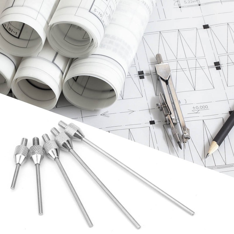 5pcs L10/20/30/40/50 Test Indicator Contact D1.5mm Dial Indicator Needle Probe