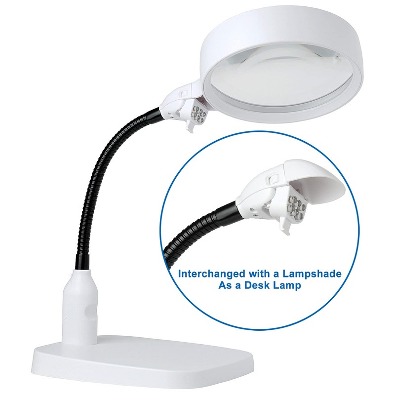 TMANGO 10X Lighted Magnifying Glass - Extra Large 4.8 Inch