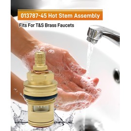 013787-45 Ceramic Cartridge Assembly Fits For T&S Brass Faucets,Hot Ceramic Cartridge faucet parts,Temperature 40F-140F,Pressure 20PSI-125PSI (HOT)