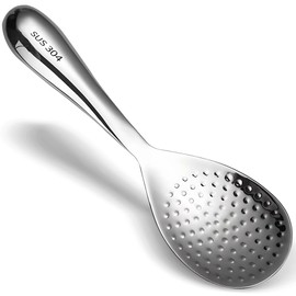Comicfs Rice Paddle Spoon, Rice Spoon, Rice Spatula, Rice Scooper Spoons 304 Stainless Steel Rice Server Spoons, Rust-Resistant & Nonstick Cooking Utensil, Food Scooper for Kitchen (1Pc, Wave Point)