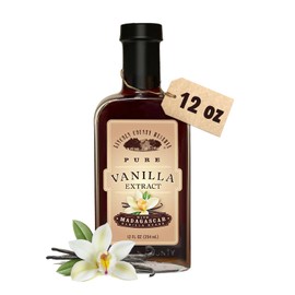 Lincoln County Reserve Madagascar Bourbon Pure Vanilla Extract, 12oz glass bottle. Pure Vanilla Extract for Baking and Cooking, Extracted and bottled in the USA Sugar Free and Gluten Free.