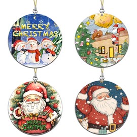 Christmas Ornament Friendship Gifts for Neighborhood Hello Neighbor Christmas Tree Decoration Acrylic Hanging Tags New Neighbor Welcome Gift Stocking Stuffers for Women Men