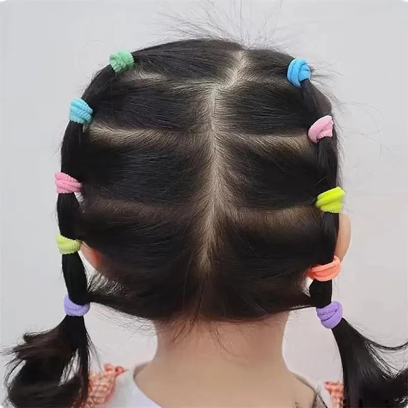Bp- H 600 Ligas Donas Para El Cabello Chicas Multicolores