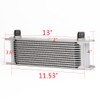 G-PLUS 13 Row AN10-10AN Universal Aluminum Engine Transmission Oil Cooler