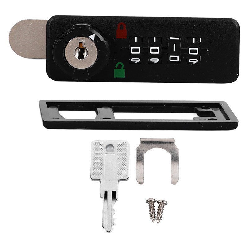 4 Digit Mechanical Dial Combination Lock Password Safety Drawer Shoe