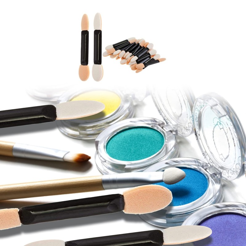 30pcs Eyeshadow Applicator,Eyeshadow Brush Sponge Applicator,Dual Sided Oval Sponge Eyeshadow