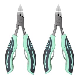 2Pack Cuticle Trimmer Cuticle Nippers, Clippers Pedicure Tool for Thick Ingrown Nail Care Pedicure Manicure