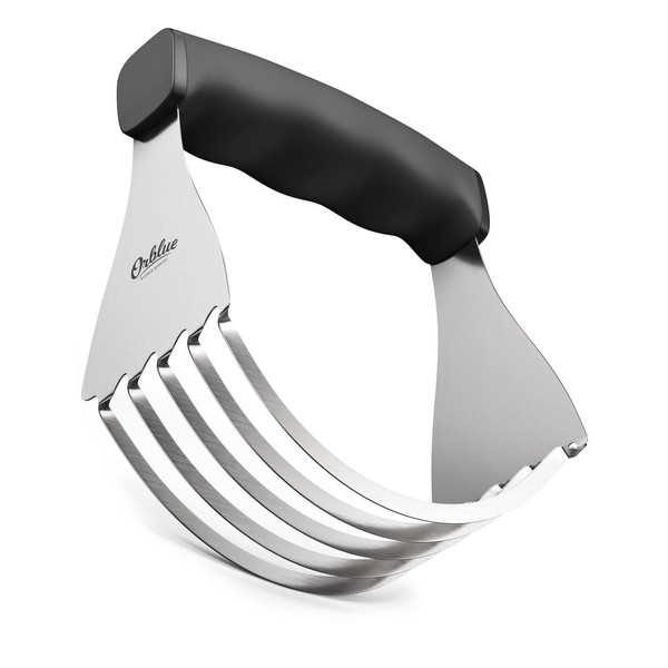 ORBLUE Stainless Steel Pastry Cutter - Sturdy 5 Blades Dough
