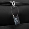 SISAV 3 Digit Cable Combination Lock 5 inches Cable for