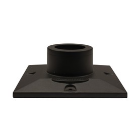 Gama Sonic Cast Aluminum Pier Base Mount for 3-inch Fitter Post Top Mounts, Black, PBM00