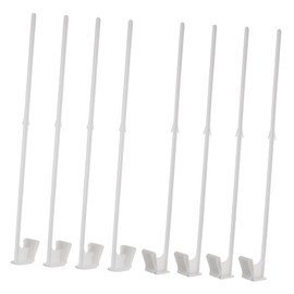 Luxshiny 12Pcs Car Flag Pole Window Clips Sturdy Car Window Flag Holders Smooth Surface Easy Install for Festival Celebration
