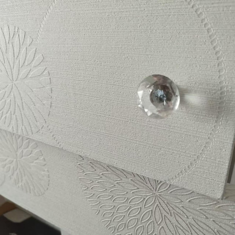 Clear Crystal Drawer Knobs, Diamond-Shaped Acrylic Cabinet Knobs Pulls for