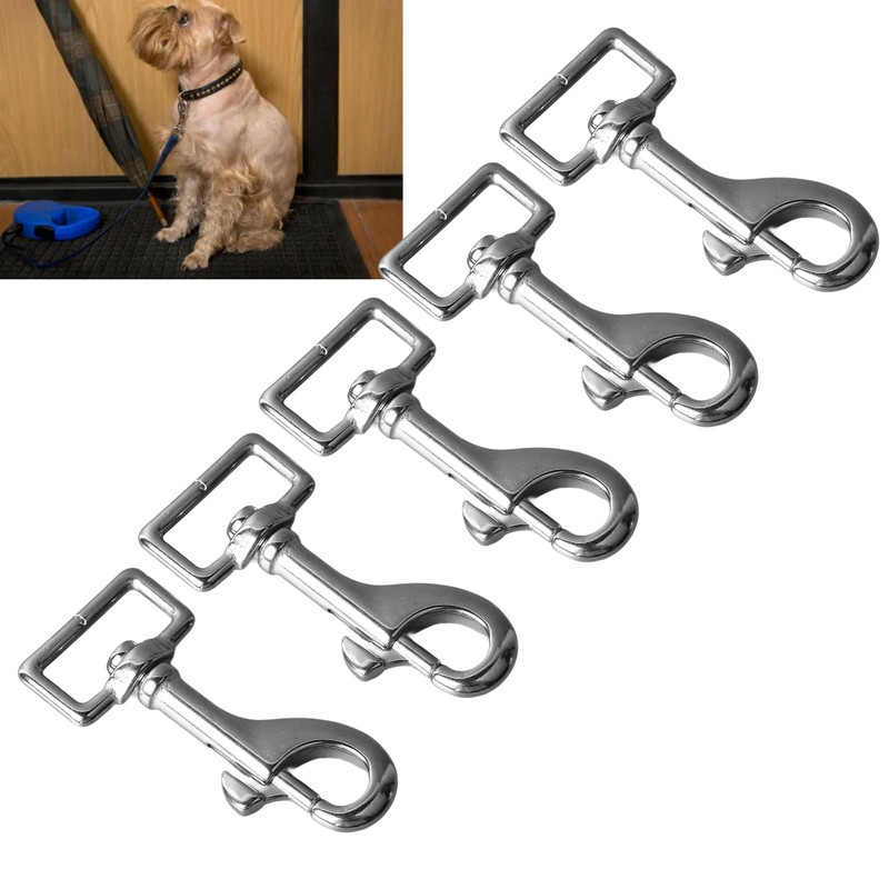 5PCS 27mm Square Tail Snap Hooks 360 Degree Rotating Hook
