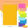 8 pads Notas Adhesivas, Súper Adhesivas, Doble poder de adhesión,