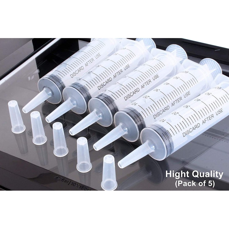 Gebildet 5 x 60 ml disposable syringes, 60 cc kitchen
