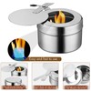 Fuel Paste Container, Stainless Steel Fuel Paste Container with Lid,