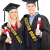 Senior 2027 Sash - Black Satin with Gold Glitter Letters