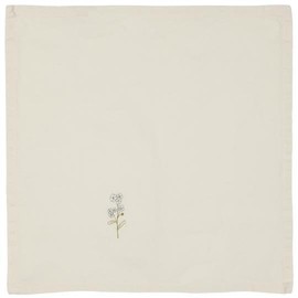 Flora Butter Cream Fabric Napkin with Forget-Me-Not Width 40 L 40 cm