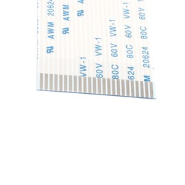 uxcell 10 Pcs 24 Pin Flat Ribbon Cable AWM 20624 80C 60V VW-1 Flexible Flat Cable 1.0mm Pitch FPC FFC Cable for LCD TV Car Audio Laptop, 8" x 1"(L x W)