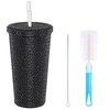 500ml Water Bottle Stainless Steel Rhinestone Decoration Vacuum Water Cup