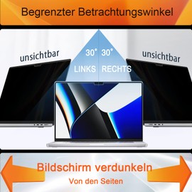 Magnetic Privacy Filter for Apple MacBook Air 15 Inch (2023-2024, M2/M3 Chip A2941 A3114), Removable Blue Light Privacy Screen Privacy Screen Protector Privacy Filter Privacy Protection