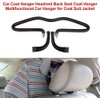 Percha para abrigo de coche, reposacabezas, asiento trasero, percha para
