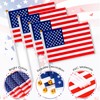 July 4th Outdoor Hand Held Flag - Patriotic Decoration, Mini