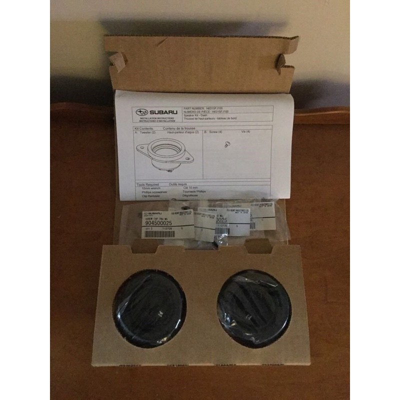 Subaru Tweeter Kicker Speaker Kit for 2012-2021 Impreza WRX STi