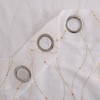 Deconovo Grommet White Sheer Curtains 84 Wave Line with Dots