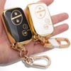 8T69T 2-Pack for Lexus Key Fob Cover with Keychain Accessories