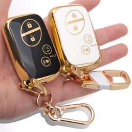 8T69T 2-Pack for Lexus Key Fob Cover with Keychain Accessories