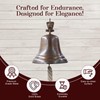 Solid Brass Wall Mounted Ship Hanging Bell for Reception, School,