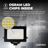 Ledvion Osram LED Spotlight, 20 Watt LED Floodlight, 6500 K