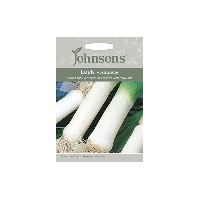 Johnsons 11912 Vegetable Seeds, Leek Musselburgh