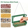 HOSUN 2-in-1 Bird Feeder for Windows and Hanging,Adhesive Hook Mount