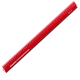 Woodpeckers Edge Rule, 300 MM, Wraps Around Edge, USA Made, Laser Engraved Scales, Beveled Edges, Aluminum Metric Woodworking Ruler