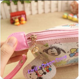 Unbranded Princess Belle Cosmetic Bag Makeup Bag Storage Bag Wallet Pouch with Holder