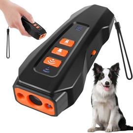 Lagriner Dog Bark Deterrent Device, Ultrasonic Anti Barking, Rechargeable Anti-Barking Device for Dogs Safe & Effective Portable Anti Barking 33FT Bark Control Indoor Outdoor with Flashlight