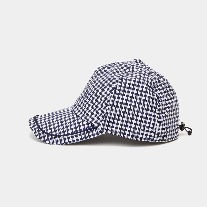 Callaway Women's Classic Rain Cap Rain Cap Gingham Golf, 23SS_1120_Navy