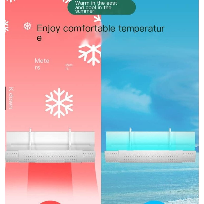 3 In 1 Adjustable Air Conditioner Deflector,Universal Retractable Anti Direct