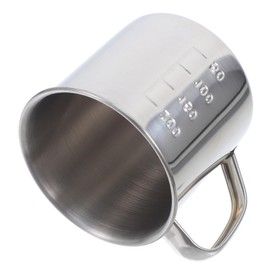 MAGICLULU Ergonomic Handle Kids' Metal Cup Stainless Steel Camping Water Cup with Measurement Scale