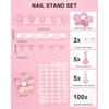 Difenni Nail Stand for Press Ons, Nail Holder for Painting