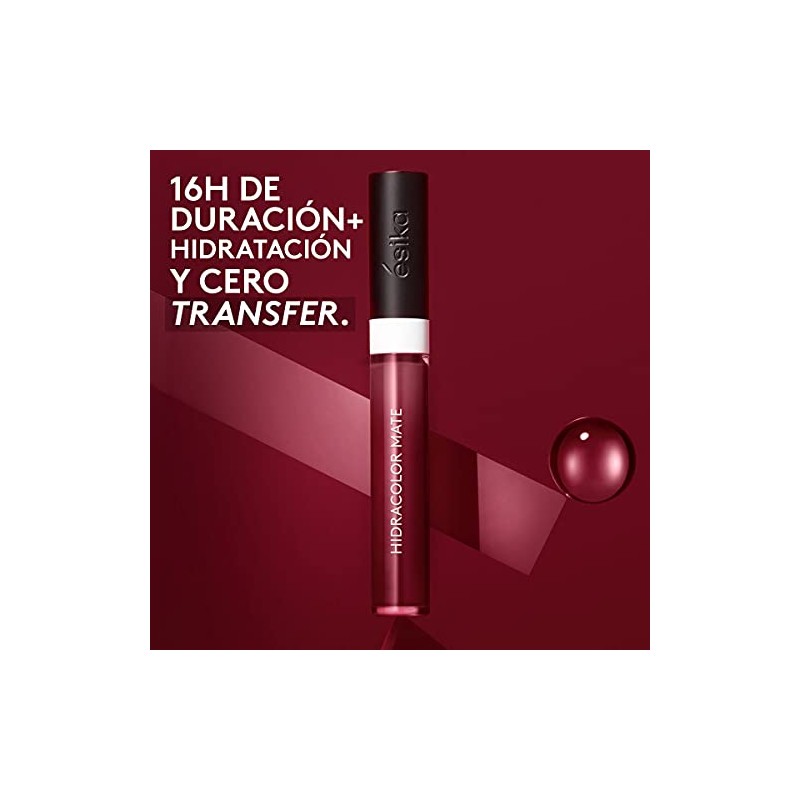 ésika Labial Líquido Hidracolor Mate, Vino Misterio