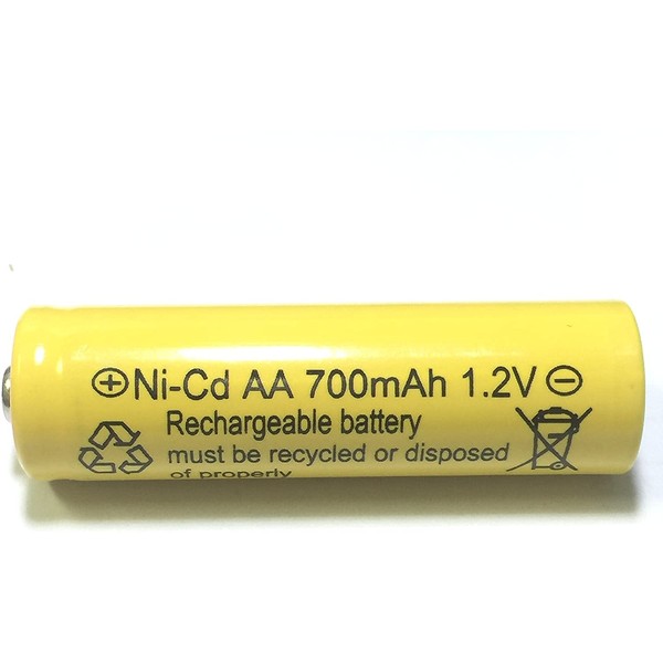 700mah AA NiCd 1.2v Rechargeable Batteries Garden Solar Ni-Cd Light LED S (Pack of 6)